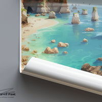 Algarve Poster | Portugal Wall Art | Europe Decor