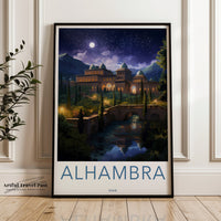 Alhambra Poster - Spain Wall Art