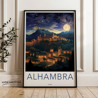 Alhambra Poster - Spain Wall Art