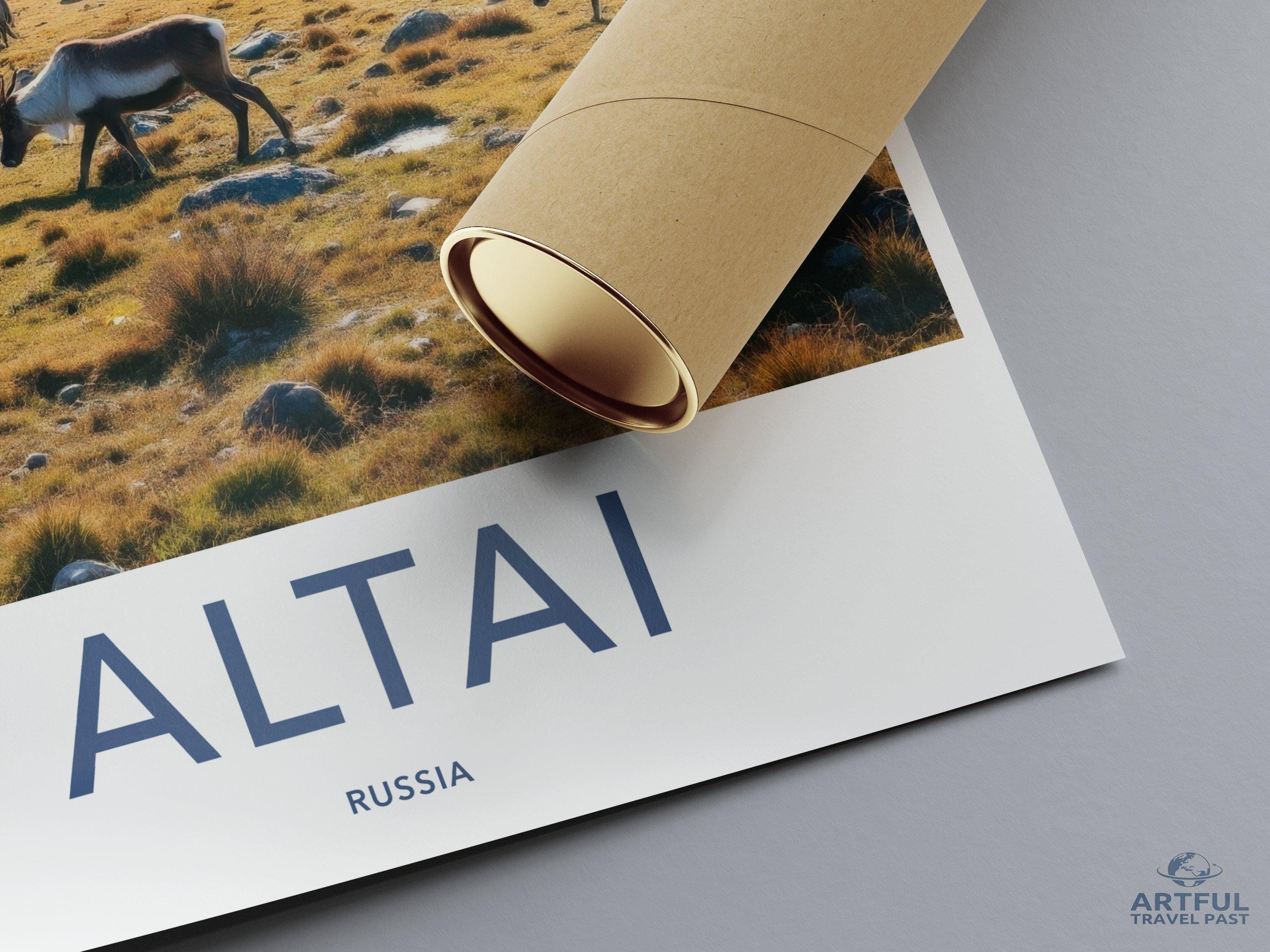 Altai Mountains Poster | Russia Wall Art | Eastern Europe