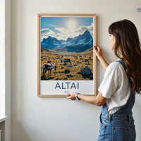 Altai Mountains Poster | Russia Wall Art | Eastern Europe