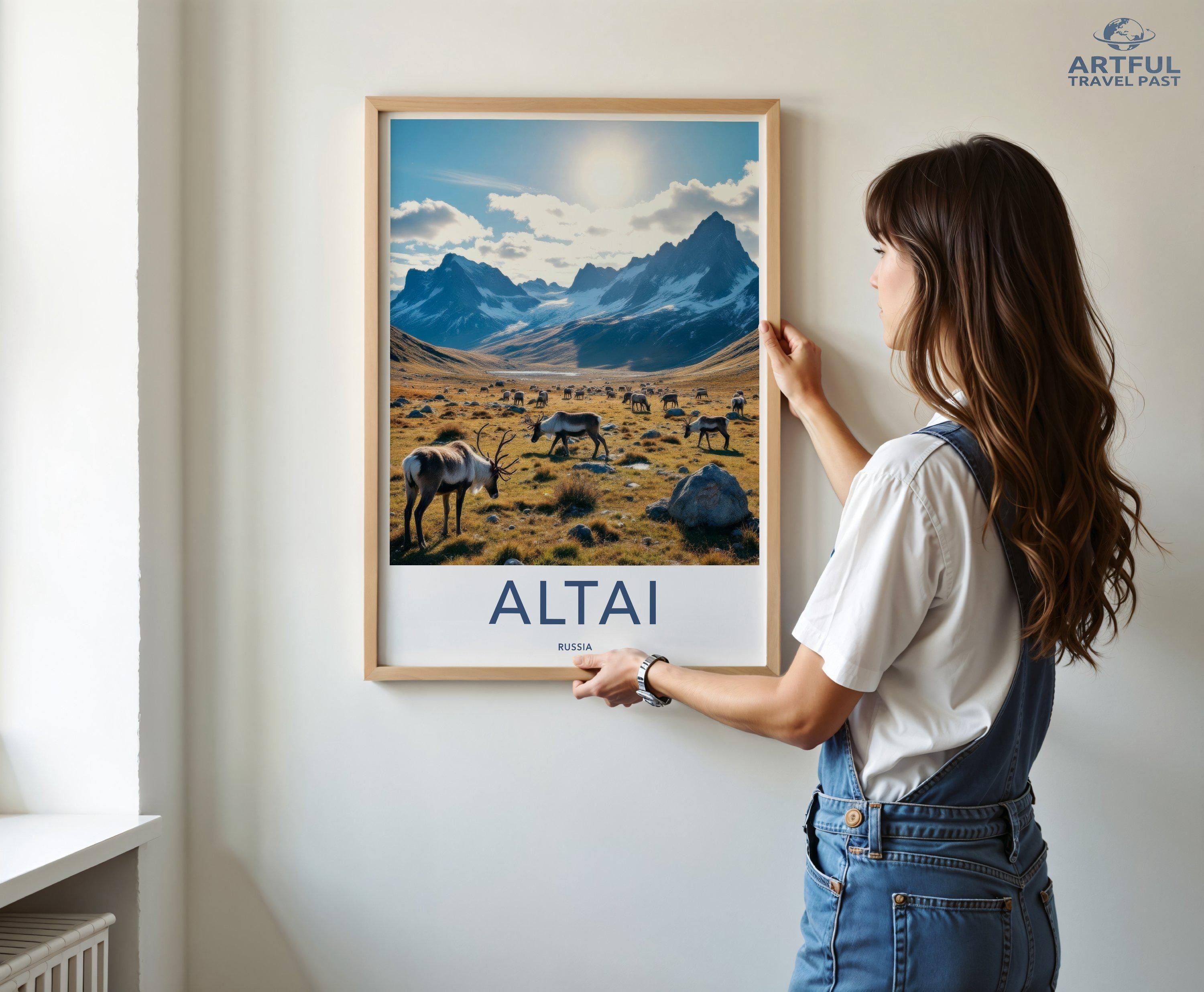 Altai Mountains Poster | Russia Wall Art | Eastern Europe