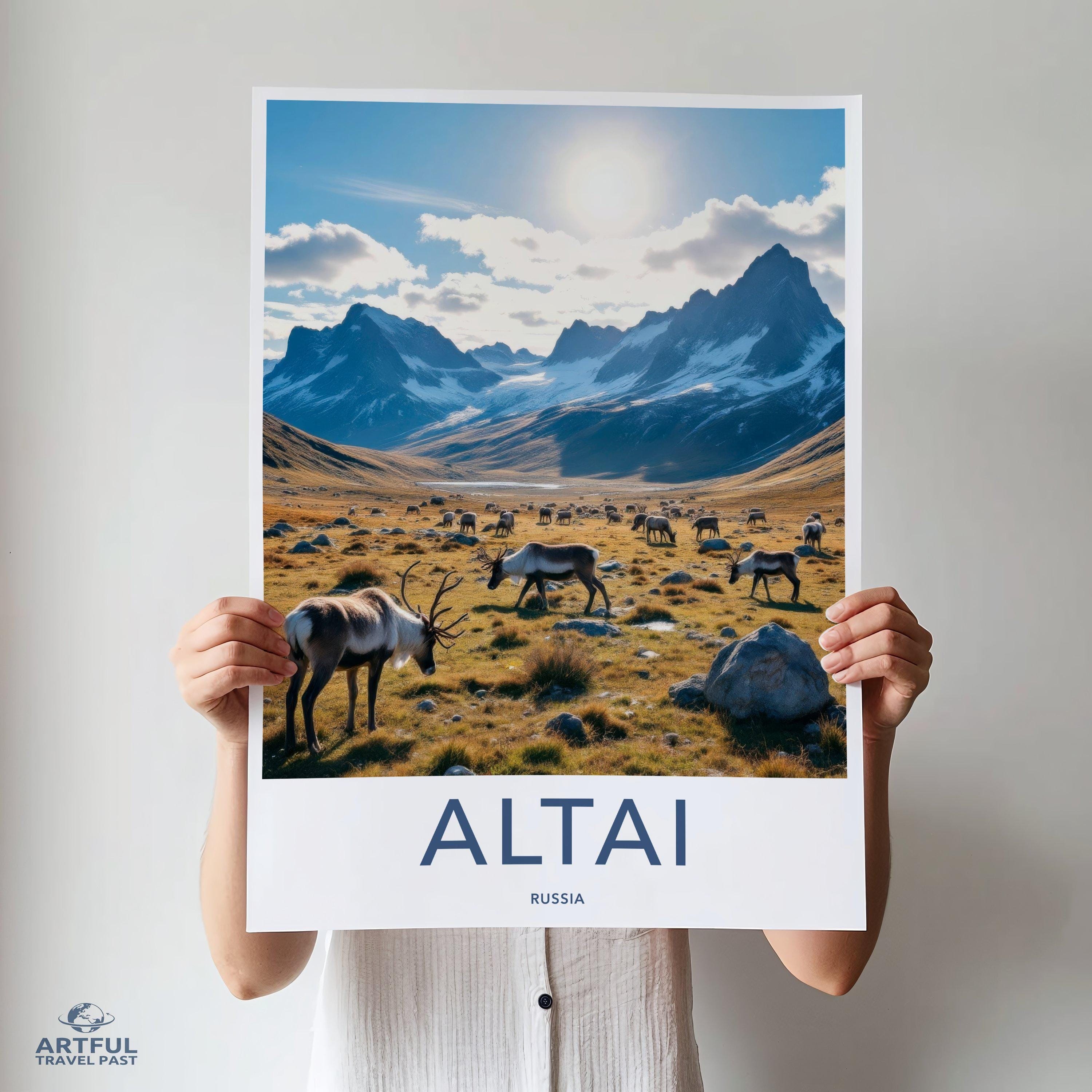 Altai Mountains Poster | Russia Wall Art | Eastern Europe