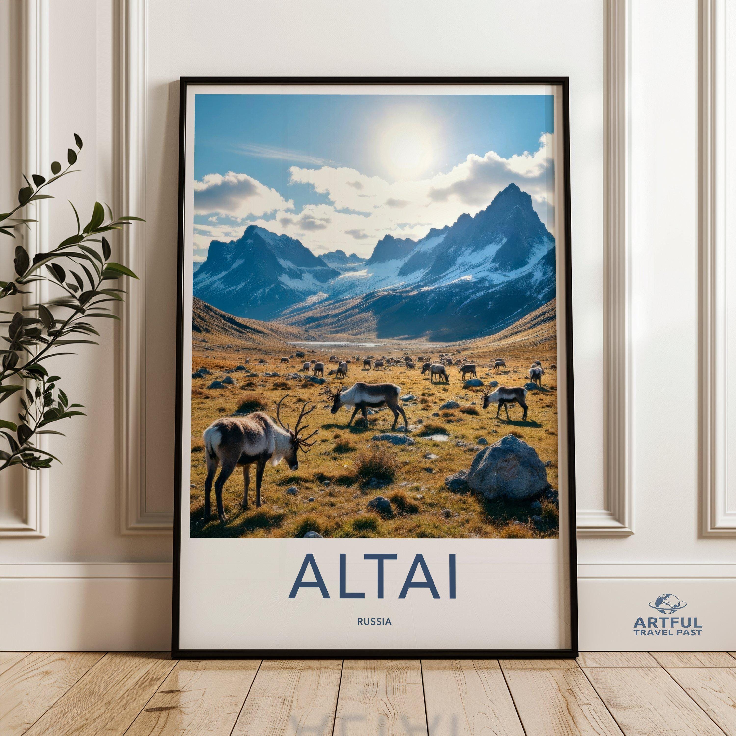 Altai Mountains Poster | Russia Wall Art | Eastern Europe