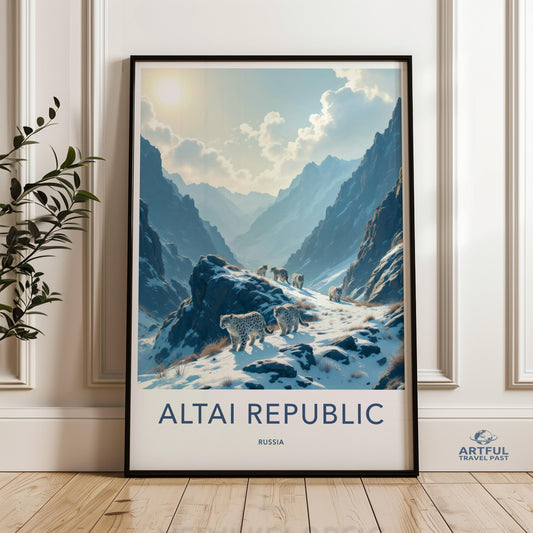 Altai Republic Poster - Russia Travel Art