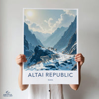 Altai Republic Poster - Russia Travel Art