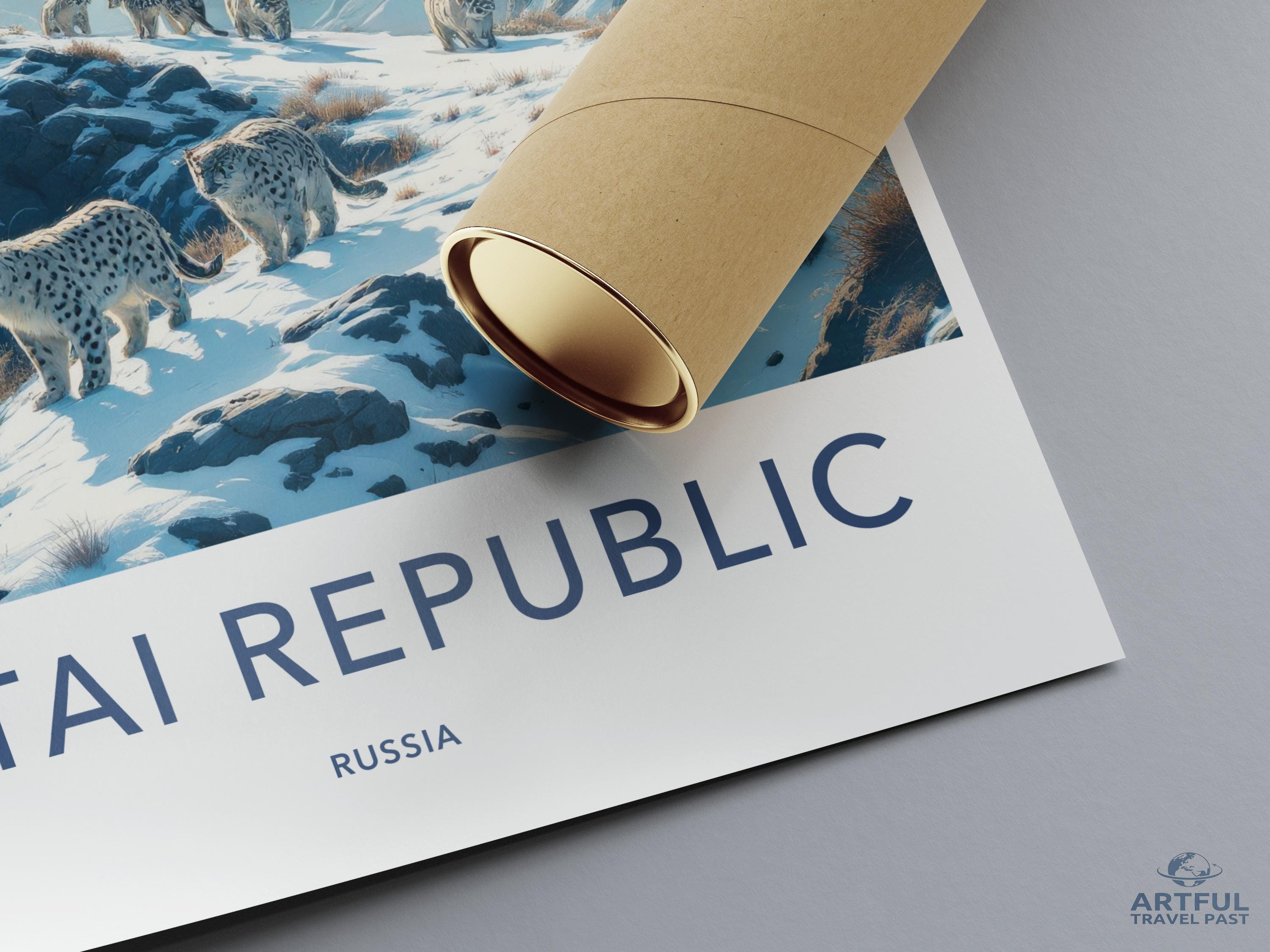Altai Republic Poster - Russia Travel Art