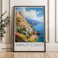 Amalfi Coast Poster | Italian Riviera | Italy Wall Art