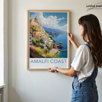 Amalfi Coast Poster | Italian Riviera | Italy Wall Art