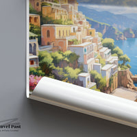 Amalfi Coast Poster | Italian Riviera | Italy Wall Art