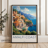 Amalfi Coast Poster - Italy Wall Art