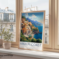 Amalfi Coast Poster - Italy Wall Art
