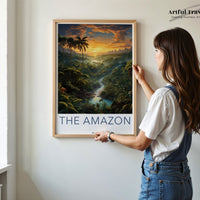 Amazon Rainforest Poster | Brazil Wall Art | South America