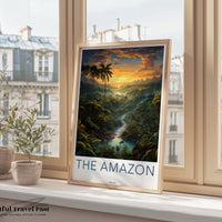 Amazon Rainforest Poster | Brazil Wall Art | South America