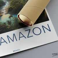 Amazon Rainforest Poster | Brazil Wall Art | South America