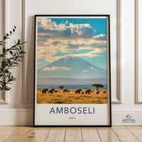 Amboseli Kenya Poster