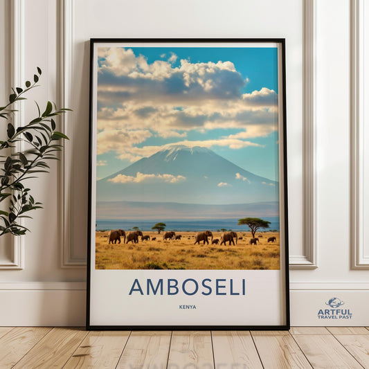 Amboseli Kenya Poster