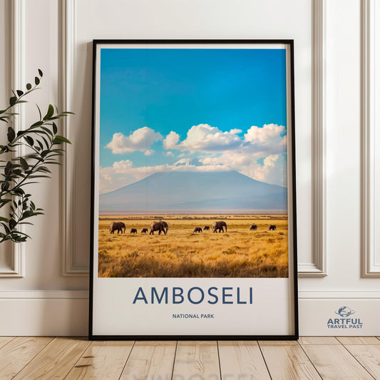 Amboseli National Park Poster