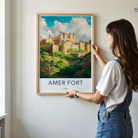 Amer Fort Poster - Jaipur Wall Art