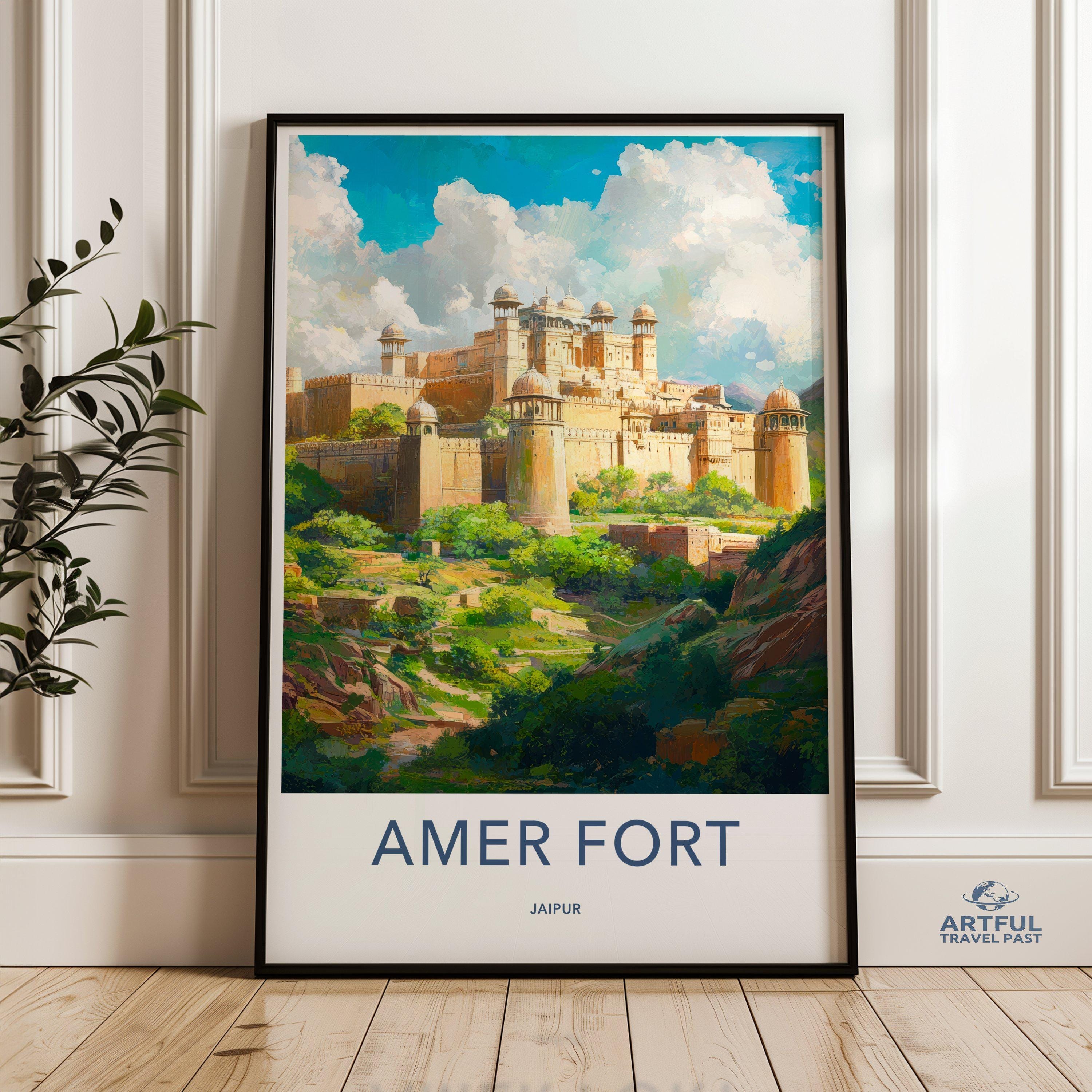 Amer Fort Poster - Jaipur Wall Art