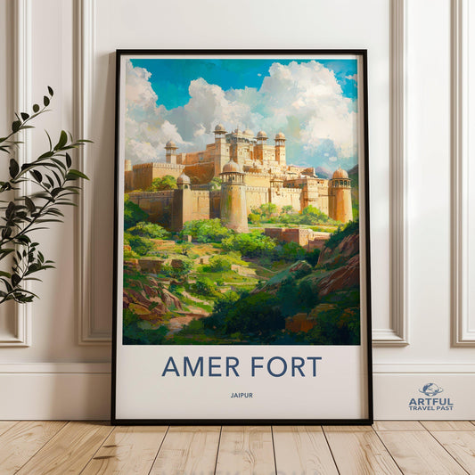 Amer Fort Poster - Jaipur Wall Art