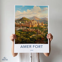 Amer Fort Poster - Jaipur Wall Art