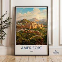 Amer Fort Poster - Jaipur Wall Art