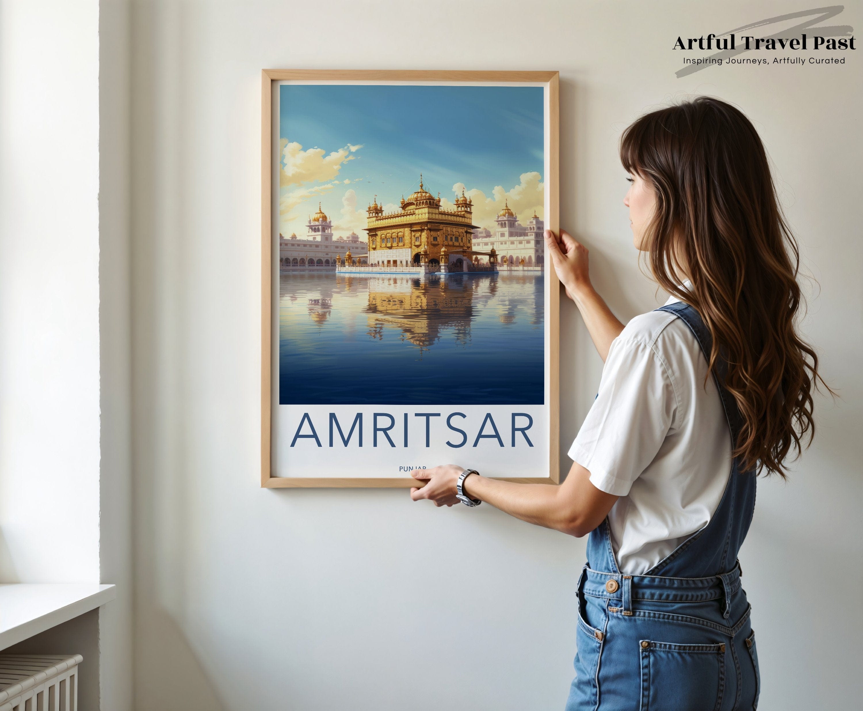 Amritsar Poster | Golden Temple Wall Art | India Decor