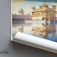 Amritsar Poster | Golden Temple Wall Art | India Decor
