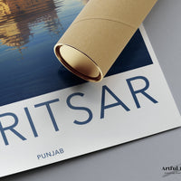 Amritsar Poster | Golden Temple Wall Art | India Decor