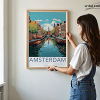 Amsterdam Poster | Netherlands Wall Art | Europe Decor