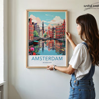 Amsterdam Poster | Netherlands Wall Art | Europe Decor