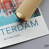 Amsterdam Poster | Netherlands Wall Art | Europe Decor
