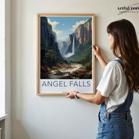 Angel Falls Poster | Canaima National Park | Venezuela Wall Art