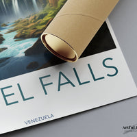 Angel Falls Poster | Venezuela Wall Art | Latin America Decor