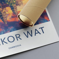 Angkor Poster | Cambodia Wall Art | Southeast Asia Decor