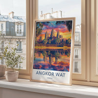 Angkor Poster | Cambodia Wall Art | Southeast Asia Decor