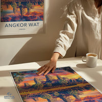 Angkor Poster | Cambodia Wall Art | Southeast Asia Decor