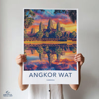 Angkor Poster | Cambodia Wall Art | Southeast Asia Decor