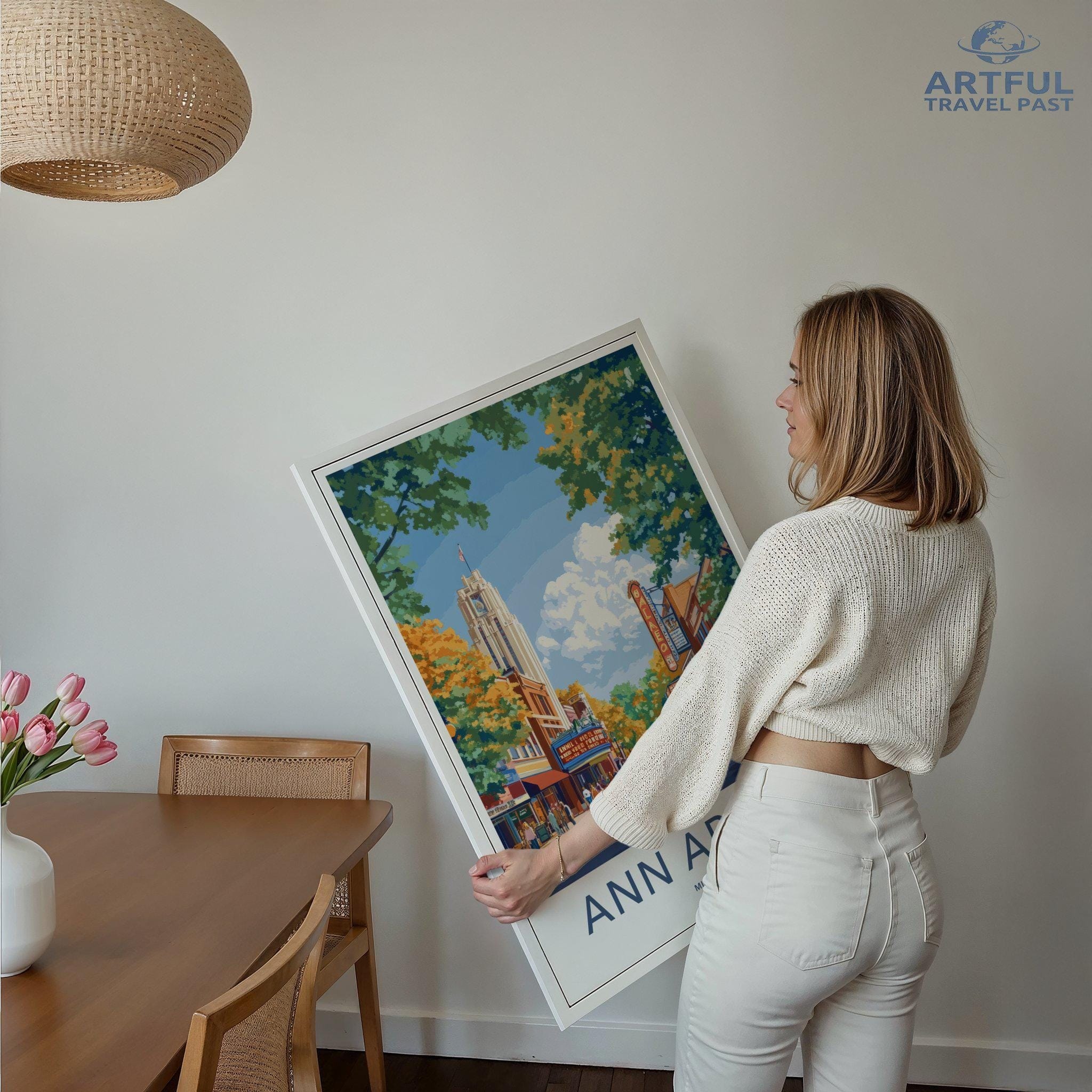 Ann Arbor Poster - Michigan Wall Art