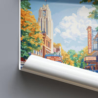Ann Arbor Poster - Michigan Wall Art
