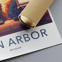 Ann Arbor Poster - Michigan Wall Art