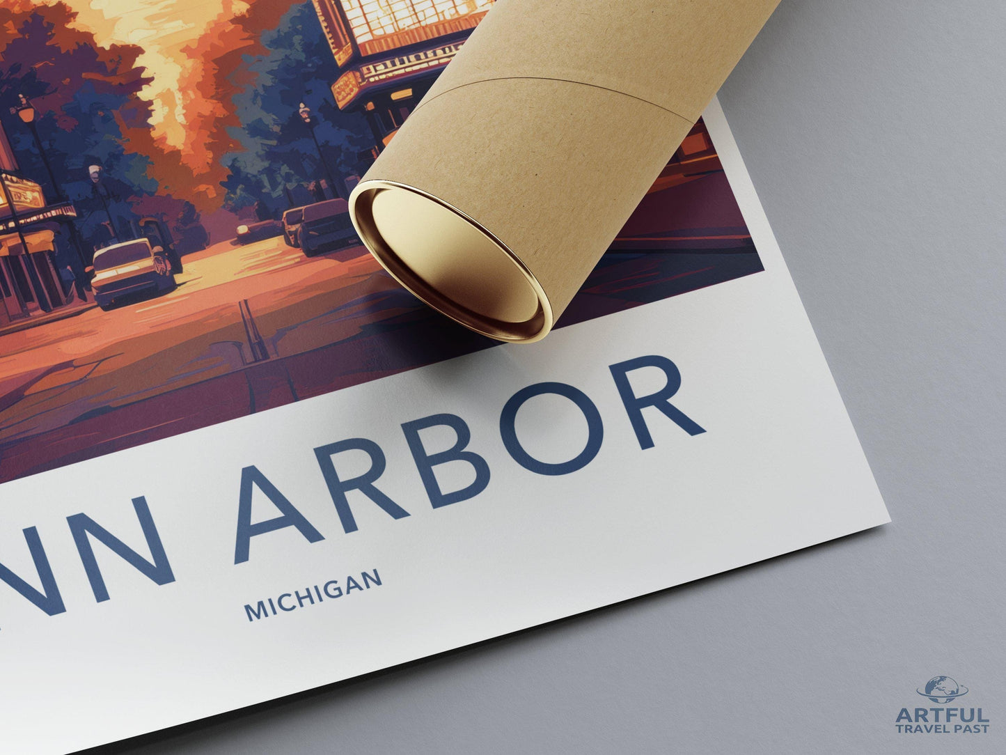 Ann Arbor Poster - Michigan Wall Art