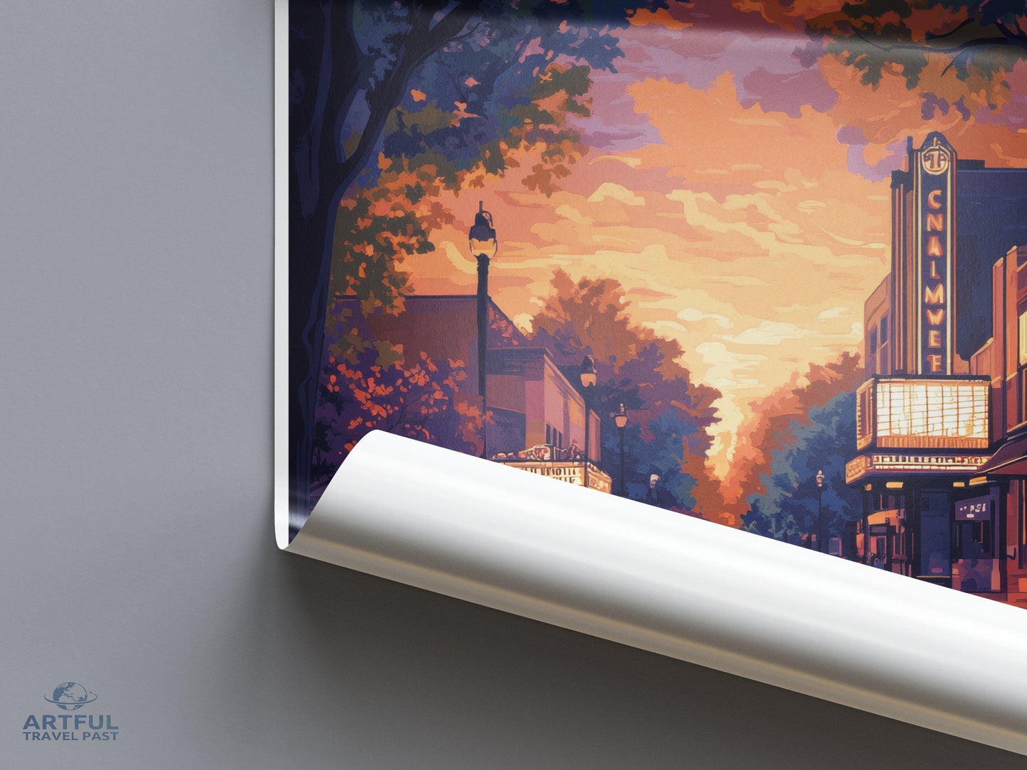 Ann Arbor Poster - Michigan Wall Art