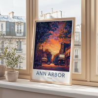 Ann Arbor Poster - Michigan Wall Art