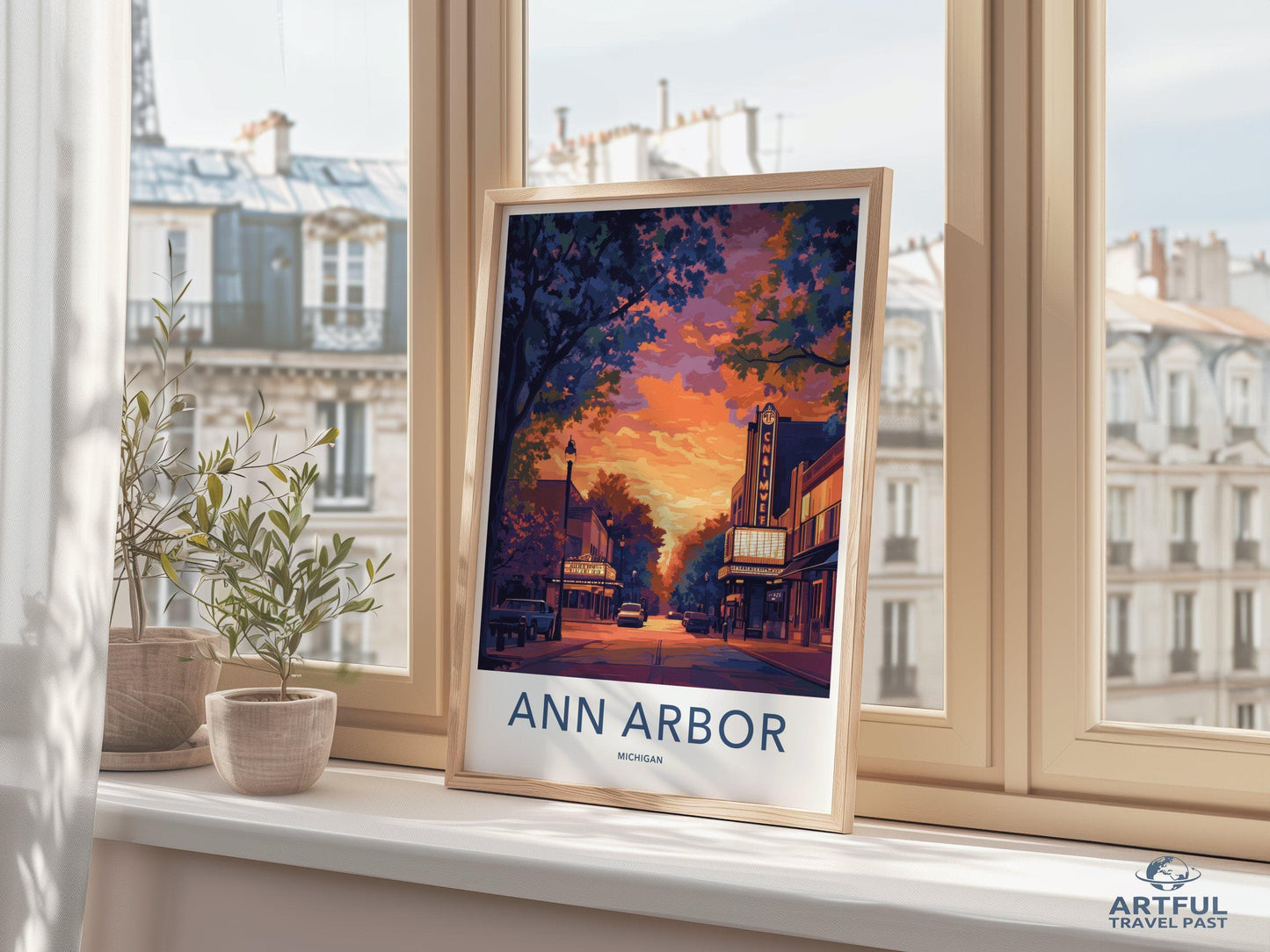 Ann Arbor Poster - Michigan Wall Art