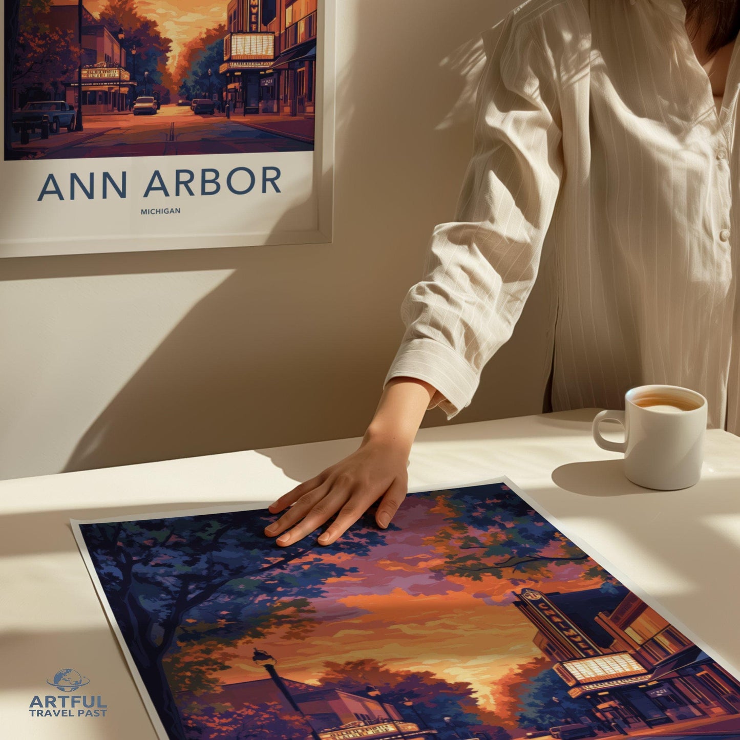 Ann Arbor Poster - Michigan Wall Art