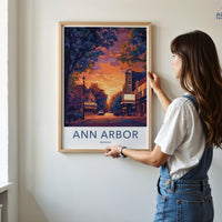 Ann Arbor Poster - Michigan Wall Art