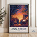 Ann Arbor Poster - Michigan Wall Art