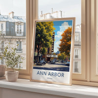 Ann Arbor Poster - Michigan Wall Art